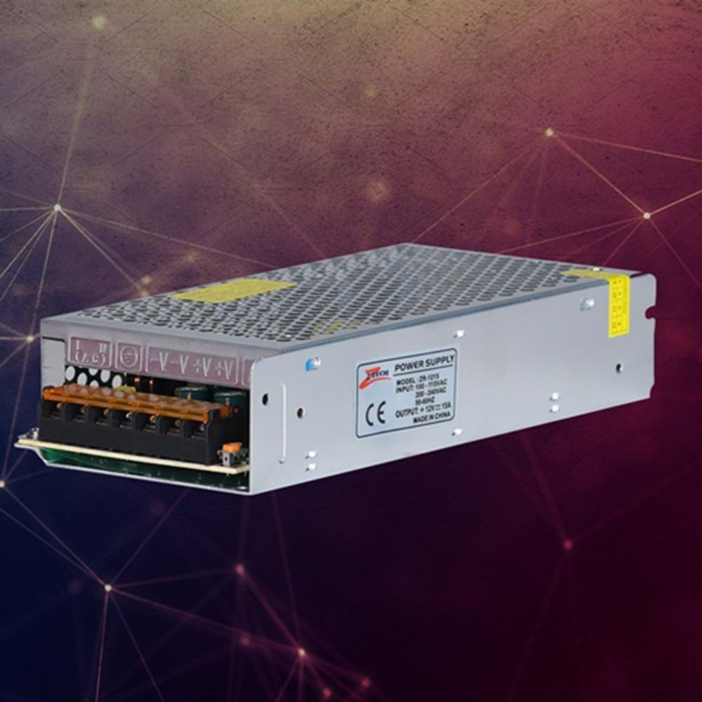 ZTECH ZR-1230 CCTV POWER SUPPLY 12V 30A ( KOLİ ADET 36)