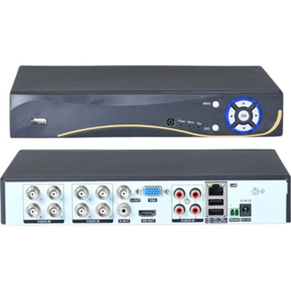 ZTECH ZR-7008T H265+ 5MP-N 4SES VOUT 8KANAL AHD DVR (KOLİ ADET 10)